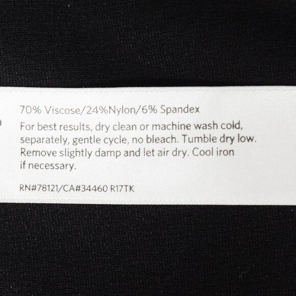 Eileen Fisher Black Viscose Blend Notched Jacket Blazer Size Large - Picture 9 of 11